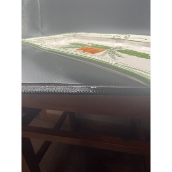 Gorgeous Holiday RCCL Portugal Majolica Hand Painted Rectangular Platter - Picture 5 of 7